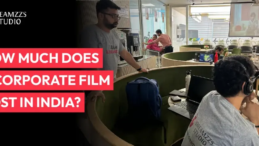Corporate film production cost in India with professional video shoot for businesses by iDREAMZZS Studio